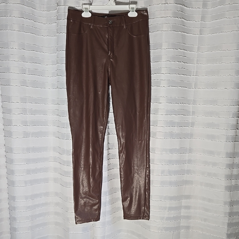 3/$10 Rewash Brown Faux Leather Pants